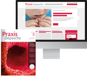Aktuelles Titelbild des Fachmediums PraxisDepesche für Allgemeinmedizin, Innere Medizin und Hausärzte